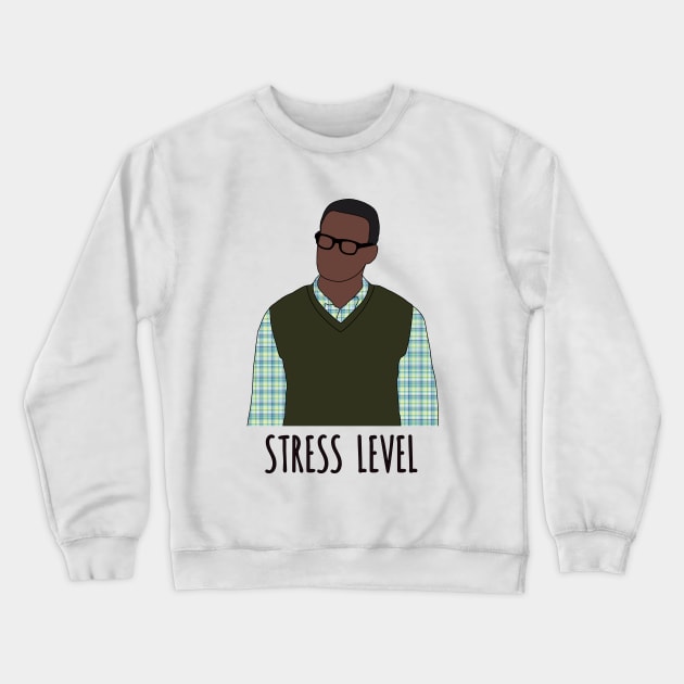 stress level chidi Crewneck Sweatshirt by aluap1006